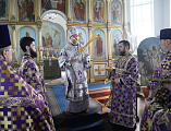 В Неделю преподобной Марии Египетской Преосвященнейший епископ Симон совершил Божественную литургию в храме святителя Николая хутора Богданов