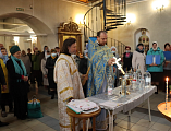 В праздник Покрова Пресвятой Богородицы казаки станицы Мало-Несветаевской посетили храм Донской иконы Богородицы г. Новошахтинска