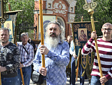 В Свято-Покровский храм г. Каменск-Шахтинский прибыл крестный ход с чудотворной Табынской иконой Божией матери