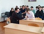 Встреча священника с учениками 