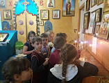 «Храм собирает детей». Ученики школы № 6 г. Каменск-Шахтинский посетили воскресную школу при храме Почаевской иконы Божией Матери