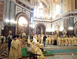 Иерей Алексей Скосарев принял участие в праздничном богослужении в храме Христа Спасителя