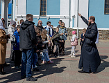 Покровский кафедральный собор посетили представители "Движения Первых"