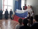 Иеромонах Арсений (Алимов) принял участие в торжественном митинге, посвященном 78 годовщине освобождения пос. Горный от немецко-фашистских захватчиков