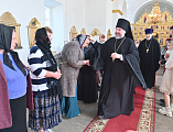 Божественная литургия в Неделю 4-ю Великого поста, преподобного Иоанна Лествичника, в храме Успения Пресвятой Богородицы станицы Калитвенской
