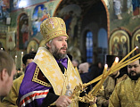Епископ Шахтинский и Миллеровский Симон совершил молебен на Новолетие в Покровском кафедральном соборе г. Шахты