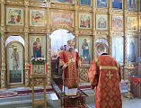 В пятницу Светлой седмицы Преосвященнейший епископ Симон с архипастырским визитом посетил храм Донской иконы Божией Матери г. Новошахтинска