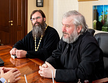 Епископ Симон обсудил с председателем Общественной палаты города Шахты А.В. Скориковым взаимодействие на благо горожан