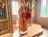 Правящий архиерей совершил Божественную литургию в храме преподобного Сергия Радонежского города Шахты