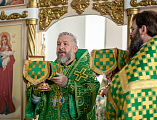 Божественная литургия в Покровском кафедральном соборе в день памяти святых благоверных князя Петра и княгини Февронии