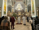 Новогодняя Божественная литургия в храме Успения Пресвятой Богородицы