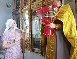 Поздравления с библейским юбилеем принял настоятель Донского храма г. Новошахтинска протоиерей Роман Амплеев