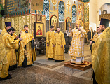 Преосвященнейший епископ Симон совершил всенощное бдение в Покровском кафедральном соборе г. Шахты