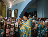 В престольный праздник Преосвященнейший епископ Симон совершил Божественную литургию в храме в честь Казанской иконы Божией Матери г. Гуково