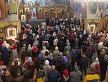 Праздник Светлого Христова Воскресения встретили в Покровском кафедральном соборе города Шахты