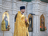 В Неделю Воспоминания Адамова изгнания, Прощеное воскресенье, епископ Симон совершил Божественную литургию в Покровском кафедральном соборе