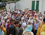 В престольный день Преосвященнейший епископ Симон возглавил Божественную литургию в храме в честь равноапостольной Ольги, великой княгини Российской в поселке Горный