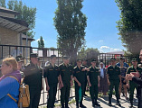 Военнослужащие посетили храм великомученика Георгия Победоносца