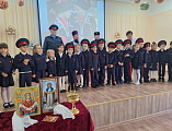 Церемония посвящения в казачата прошла в Ёлкинской средней школе