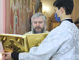 Преосвященнейший епископ Симон с архипастырским визитом посетил храм Донской иконы Божией Матери