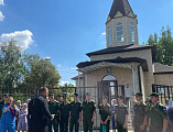 Военнослужащие посетили храм великомученика Георгия Победоносца