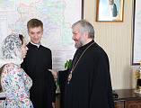 Преосвященнейший епископ Симон благословил семинариста и его избранницу на создание семьи