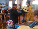 В день празднования памяти святого апостола и евангелиста Луки в храме Иоанна Предтечи ст. Боковской совершена соборная Божественная литургия