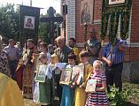 Державный храм города Донецка отметил престольный праздник малого придела, освящённого в честь святых Царственных Страстотерпцев