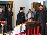 В исправительной колонии № 1 пос. Трудовой состоялась деловая встреча духовенства Зверево-Никольского благочиния с руководством зоны