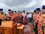 Епископ Шахтинский и Миллеровский Симон совершил молитву о благополучии урожая на донских полях
