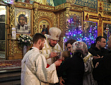 Рождество Христово праздничным богослужением встретили в Покровском кафедральном соборе Шахтинской епархии