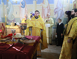 Преосвященнейший епископ Симон совершил Божественную литургию в храме пророка Иоанна Крестителя станицы Боковской