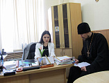 Иерей Иоанн Трофимов и помощник благочинного Александровск-Грушевского округа по миссионерской работе приняли участие в совещании в Шахтинском автодорожном институте (филиале) ЮРГПУ (НПИ) им. М.И. Платова