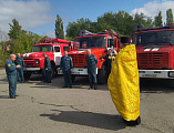 Традиционный, благодарственный молебен с пожарными и спасателями