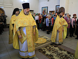 Преосвященнейший епископ Симон возглавил воскресную Божественную литургию в храме Святой Троицы города Каменск-Шахтинский