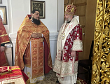 Преосвященнейший Симон совершил Божественную литургию и хиротонию во пресвитеры в храме великомученика Георгия Победоносца хутора Лихой
