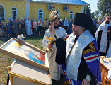 Преосвященнейший епископ Симон совершил чин на основание церкви и водружение креста на месте строительства будущего храма в честь праведного Иосифа Обручника г. Шахты