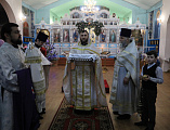 С архипастырским визитом Преосвященнейший епископ Симон посетил приход в честь Архистратига Михаила пос. Каменоломни