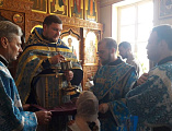 В хаме Владимирской иконы Божией Матери хутора Можаевка было совершено празднование престольного торжества