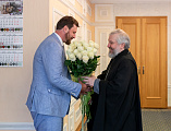 Преосвященнейший епископ Симон поздравил председателя городской Думы Максима Александровича Голодова с днём рождения