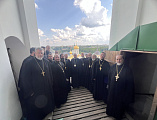Преосвященнейший епископ Симон возглавил паломничество из Шахтинской епархии в Свято-Троицкую Сергиеву Лавру
