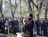 Протоирей Сергий Яценко совершил панихиду по погибшим воинам в Афганистане в Октябрьском районе