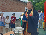 Открытие детской площадки в хуторе Усьмане
