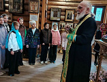 Экскурсия школьников в храм преподобного Серафима Саровского хутора Красновка