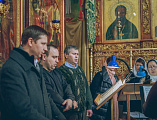 В праздник Сретения Господня Преосвященнейший епископ Симон совершил Божественную литургию в Покровском кафедральном соборе г. Шахты