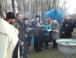 В Пятницком епархиальном подворье станицы Манычской праздник Крещения Господня отметили праздничным Богослужением
