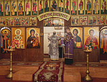 В Неделю вторую Великого поста Преосвященнейший епископ Симон совершил Божественную литургию в храме великомученика Пантелеимона поселка Майский