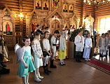 В храме Всех святых, в земле Русской просиявших, г. Каменск-Шахтинский прошел ﻿утренник, посвященный светлому празднику Рождеству Христову