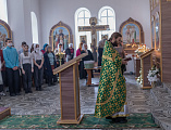 В престольный праздник Преосвященнейший епископ Симон совершил Божественную литургию в храме святого благоверного князя Александра Невского города Шахты