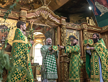 В День Святой Троицы, Пятидесятницы Преосвященнейший епископ Симон совершил Божественную литургию в Покровском кафедральном соборе г. Шахты